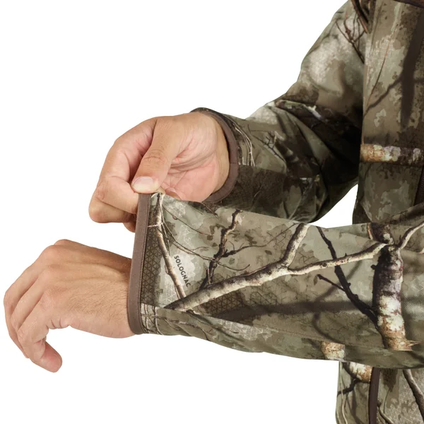 Veste chasse 500 Silencieuse Imperméable CAMOUFLAGE TREEMETIC