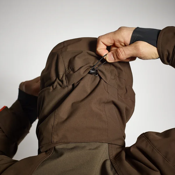 VESTE CHASSE IMPERMÉABLE RENFORT MARRON 900 BÉCASSE
