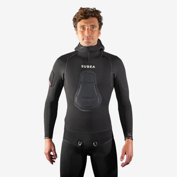 Veste Chasse sous-marine Homme néoprène 5mm - SPF 900 noir