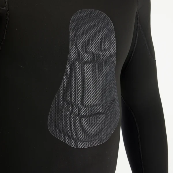 Veste chasse sous-marine néoprène refendu 7mm homme, SPF 900 noir