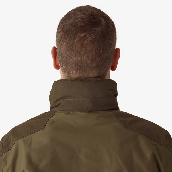 Veste de chasse impermeable bois 520 bicolore