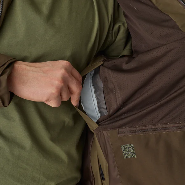 Veste de chasse impermeable bois 520 bicolore