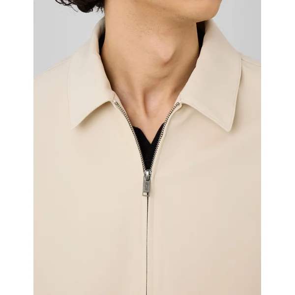 Veste de ville zippée Blanc cassé