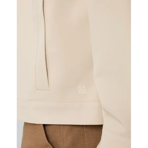 Veste de ville zippée Blanc cassé