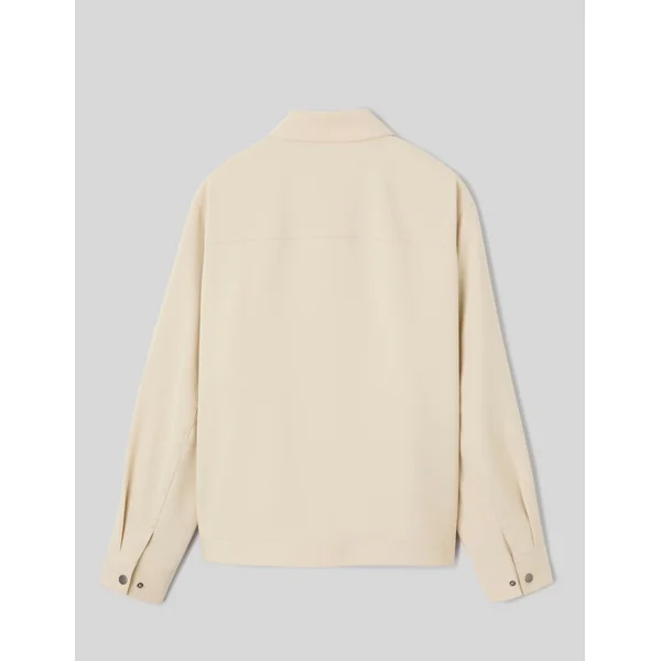 Veste de ville zippée Blanc cassé