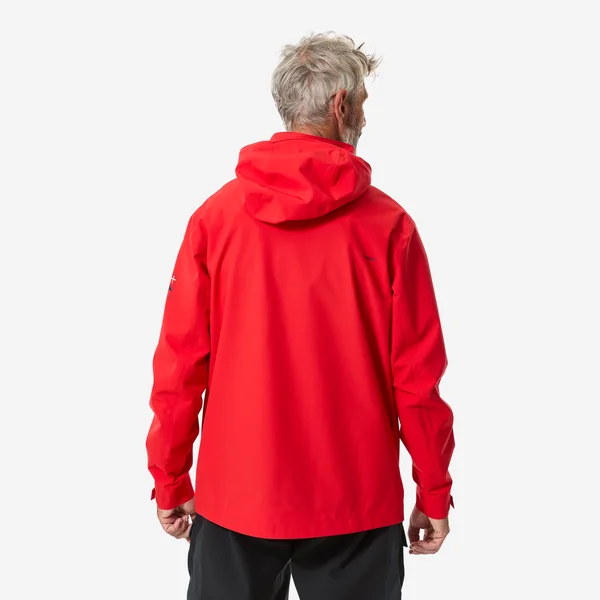 Veste de voile imperméable coupe vent homme Sailing 500 rouge