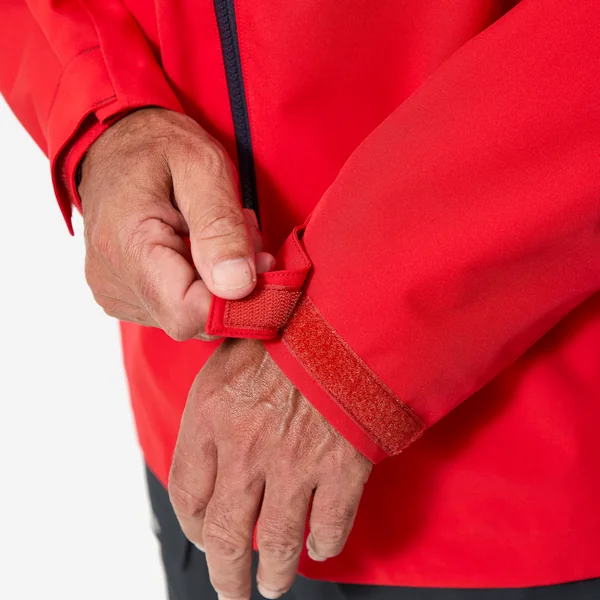 Veste de voile imperméable coupe vent homme Sailing 500 rouge