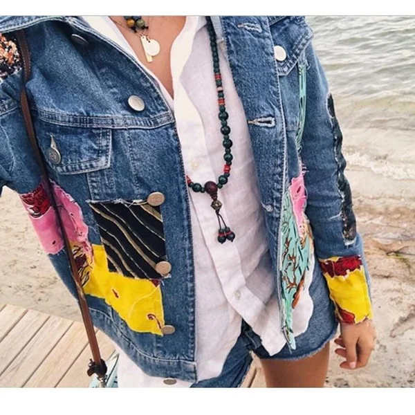 Veste en Jean Bohème Chic