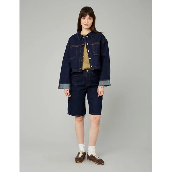 Veste en jean brut Bleu moyen