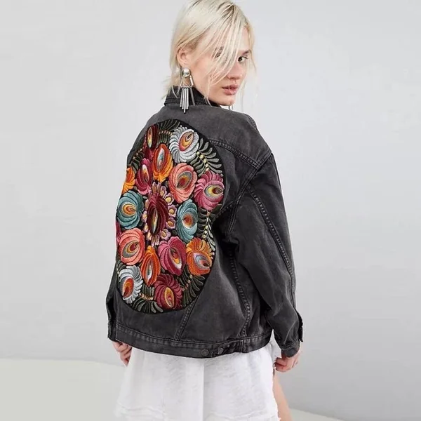 Veste en Jean Femme Bohème