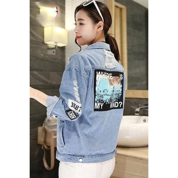 Veste en Jean Hippie Bohème