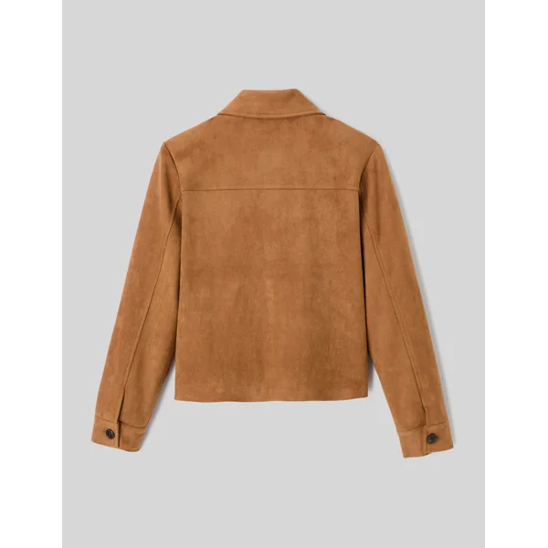 Veste en suédine Marron