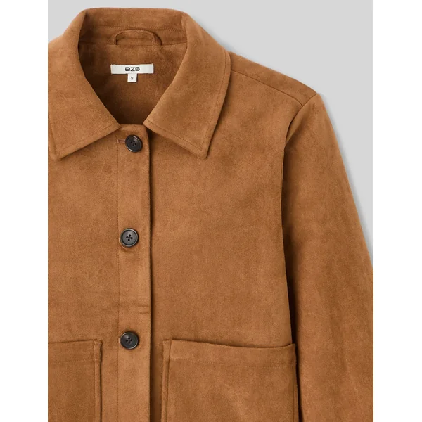 Veste en suédine Marron