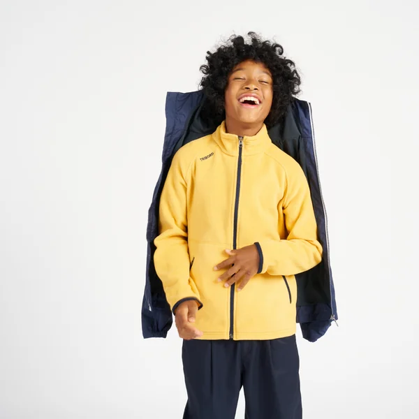 Veste imperméable et coupe vent de voile enfant, 100 navy