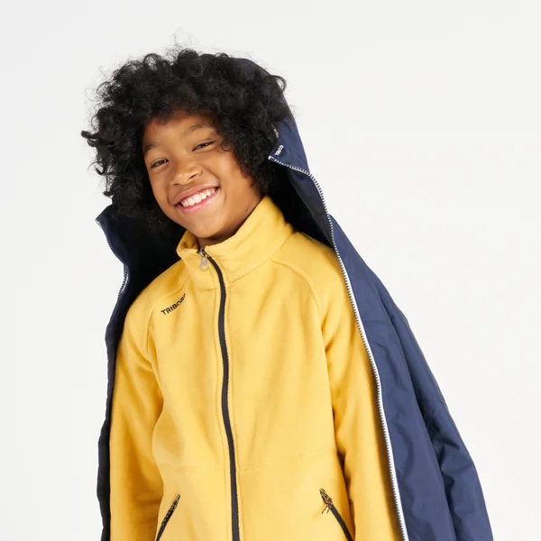 Veste imperméable et coupe vent de voile enfant, 100 navy