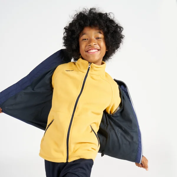 Veste imperméable et coupe vent de voile enfant, 100 navy
