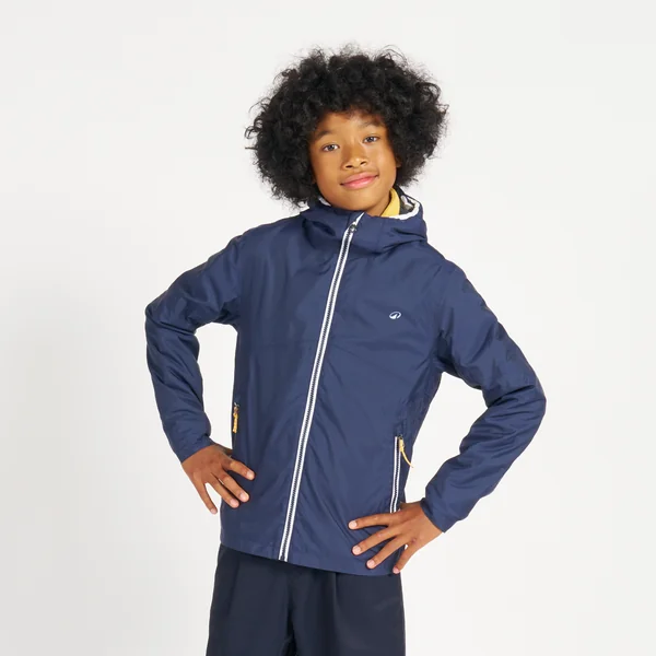 Veste imperméable et coupe vent de voile enfant, 100 navy