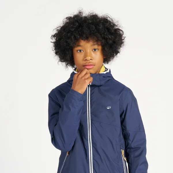 Veste imperméable et coupe vent de voile enfant, 100 navy