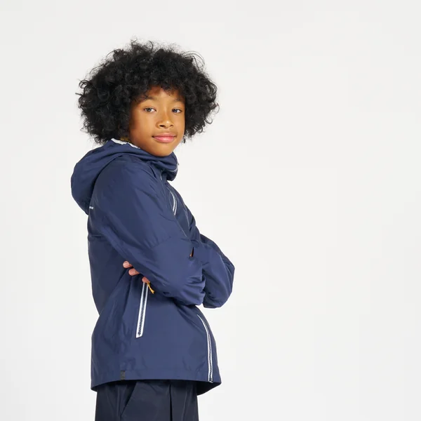 Veste imperméable et coupe vent de voile enfant, 100 navy