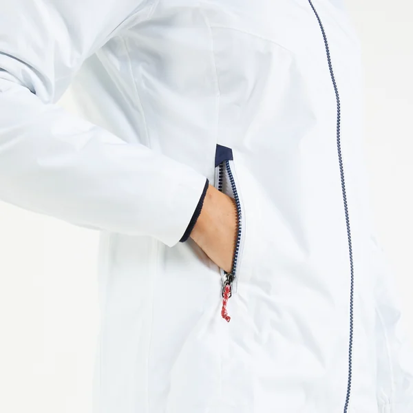 Veste imperméable et coupe vent de voile femme, 100 blanche