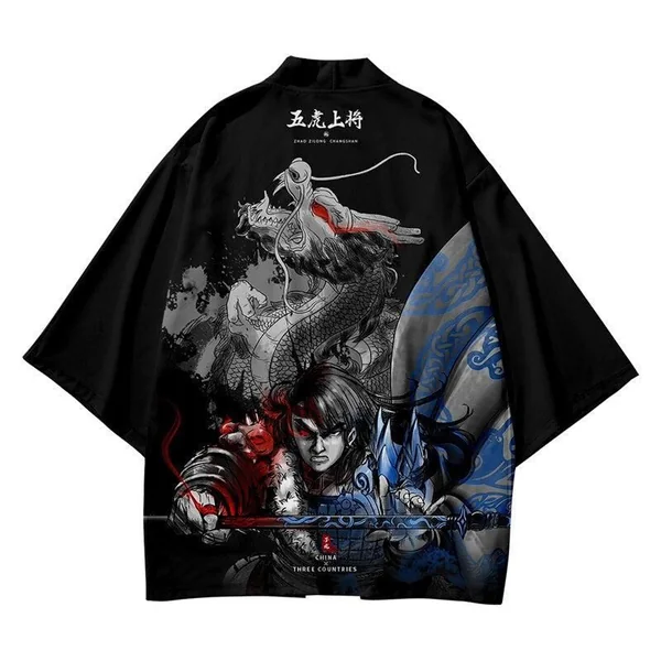 Veste Kimono Guerrier Dragon