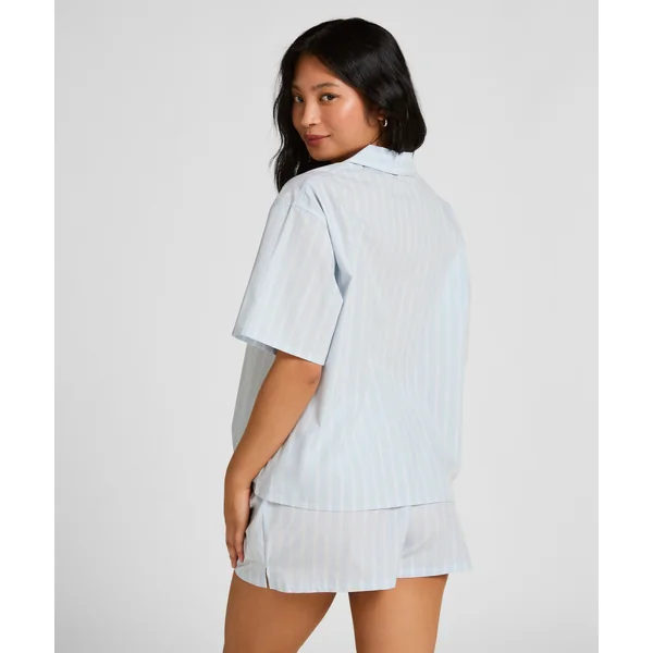Veste Rayée en Coton - Bleu