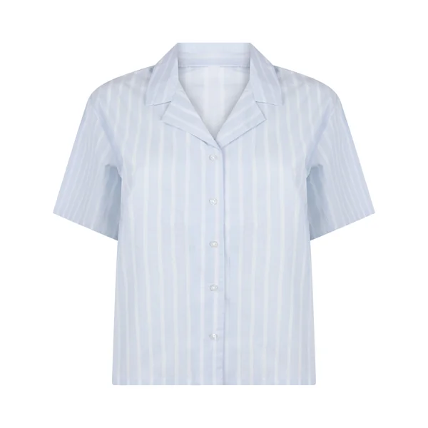 Veste Rayée en Coton - Bleu