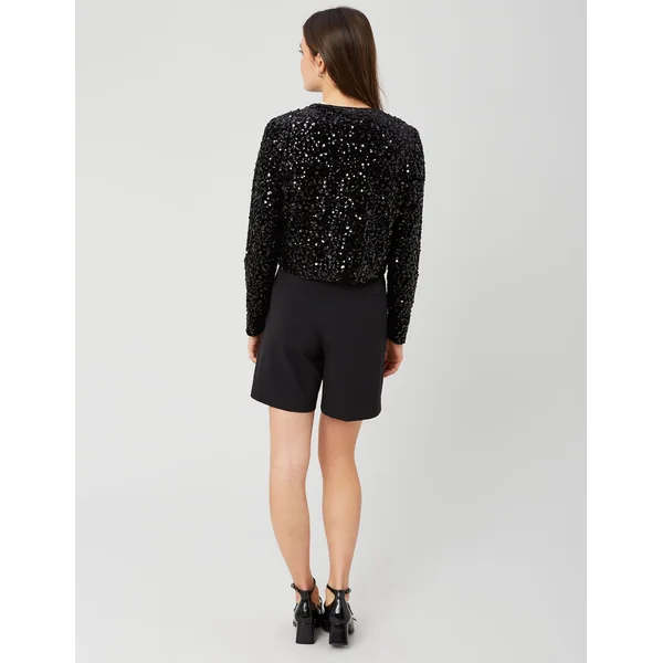 Veste sequins Noir