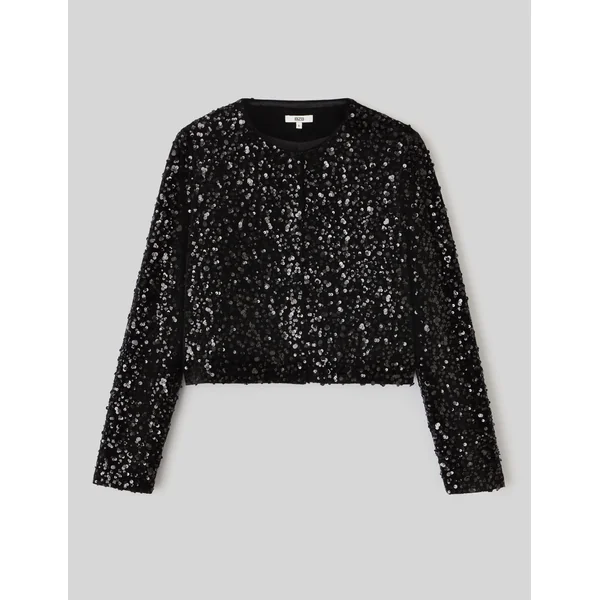 Veste sequins Noir