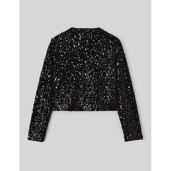 Veste sequins Noir