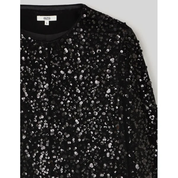 Veste sequins Noir