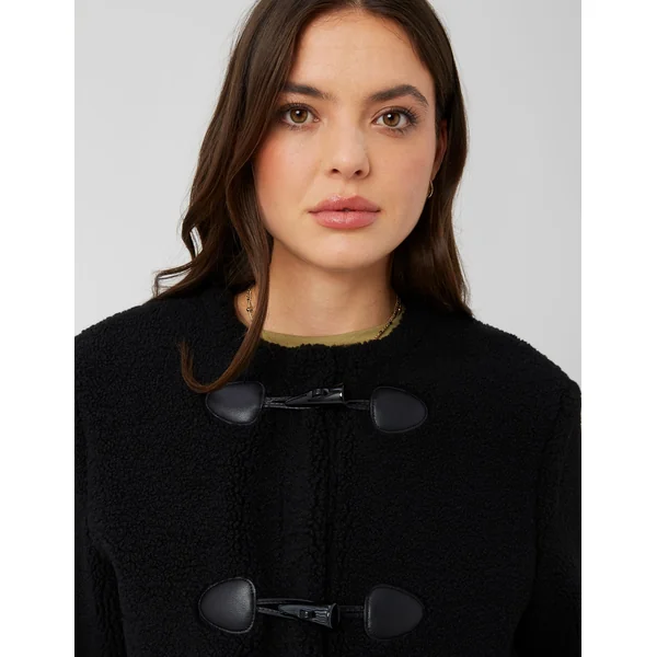 Veste sherpa Noir