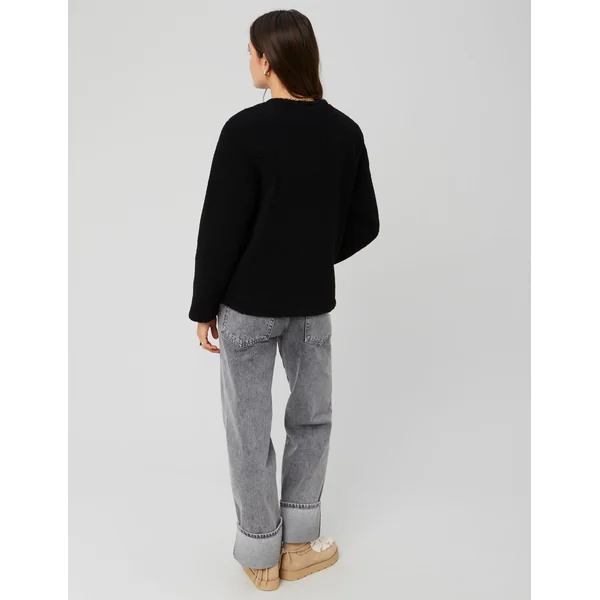 Veste sherpa Noir