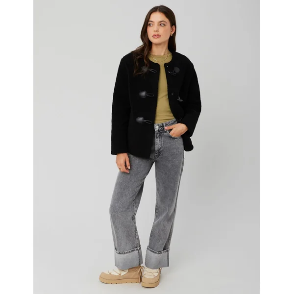 Veste sherpa Noir