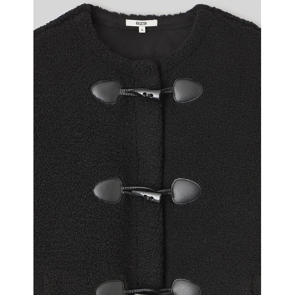 Veste sherpa Noir