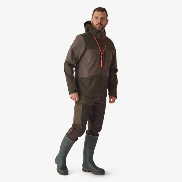 VESTE SOFTSHELL CHASSE MARRON 500