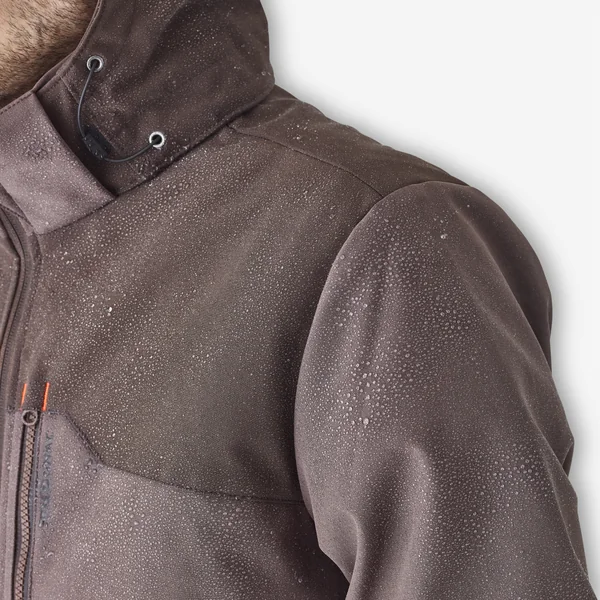 VESTE SOFTSHELL CHASSE MARRON 500
