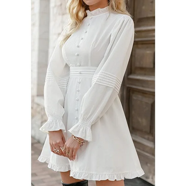 Vieille Robe Blanche Manches Longues